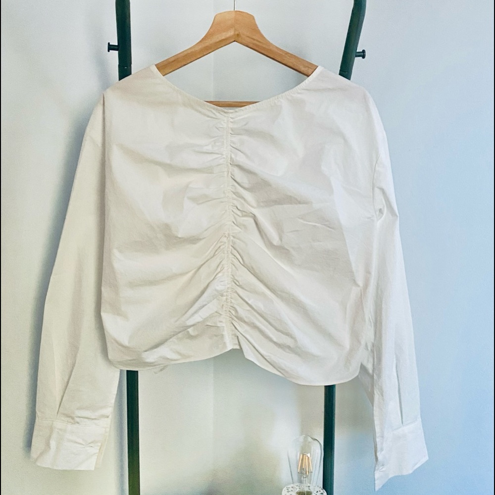 Oak + Fort Cropped Tie Back Top